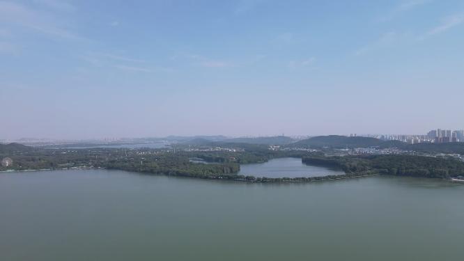 湖北武汉东湖5A景区航拍