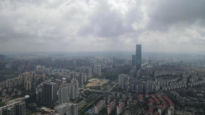 航拍贵阳城市建设