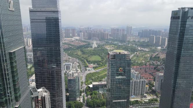 航拍南宁第一高楼