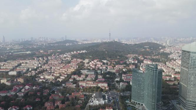 山东青岛海岸线航拍