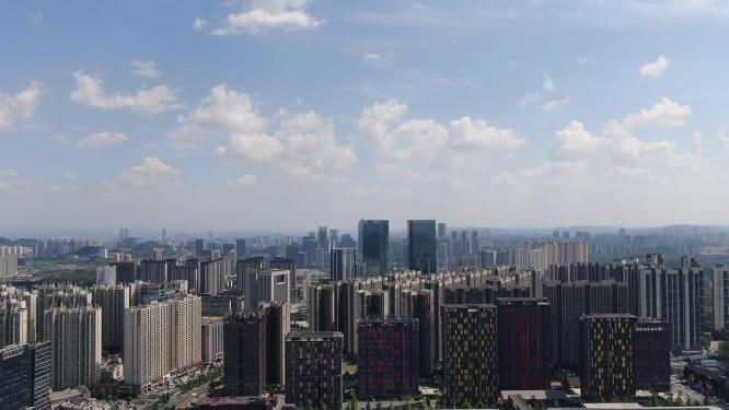 航拍贵阳花果园