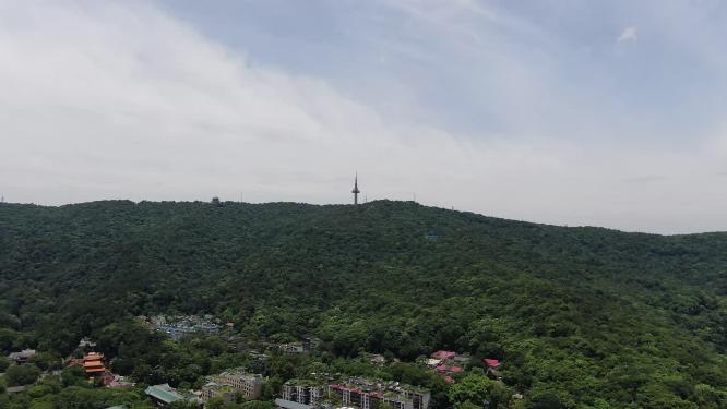 航拍湖南长沙岳麓山