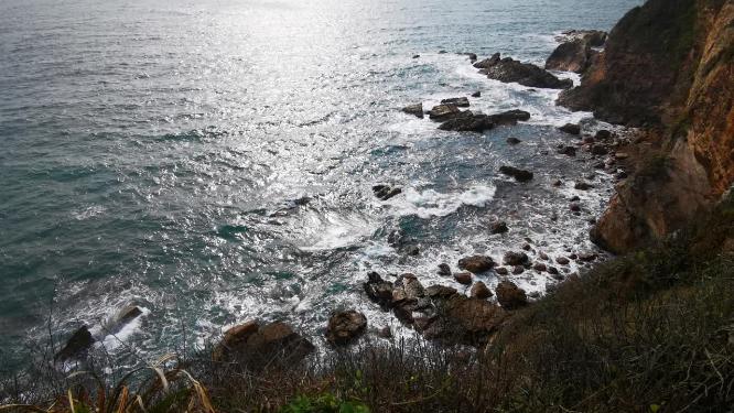 实拍大海海岛