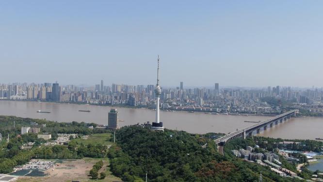 湖北武汉龟山电视塔航拍