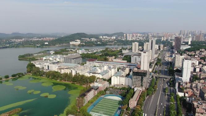 湖北武汉体育学院航拍