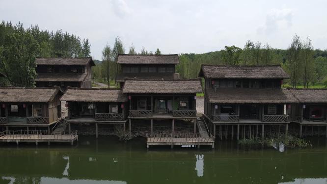 湖南常德桃花源秦溪航拍