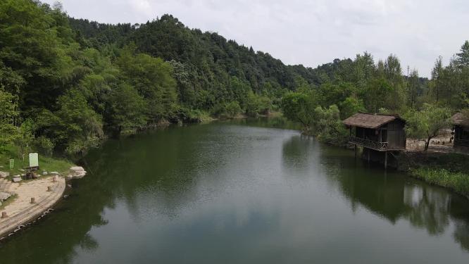 湖南常德桃花源秦溪航拍