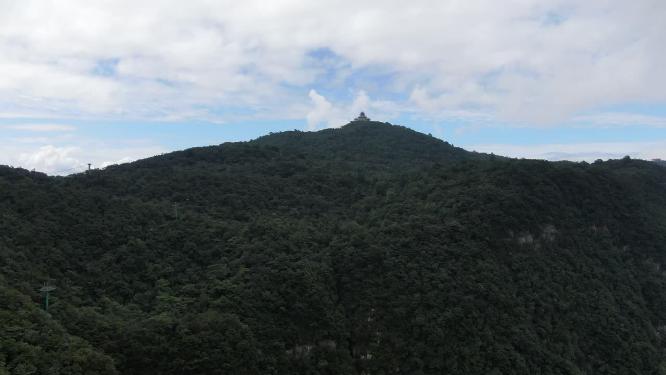 航拍湖南张家界天门山天门洞5A景区