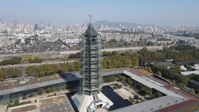 航拍南京大报恩寺