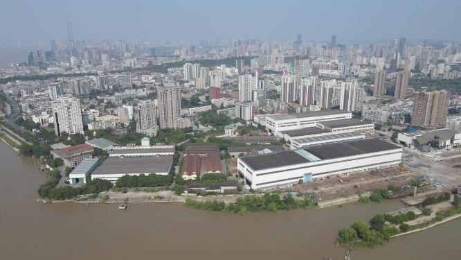 航拍武汉城市建设