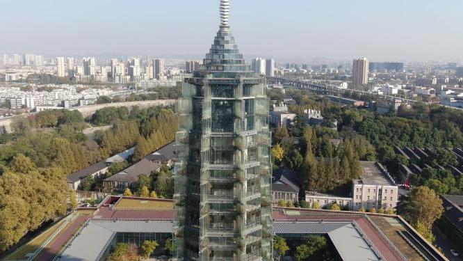 航拍南京大报恩寺